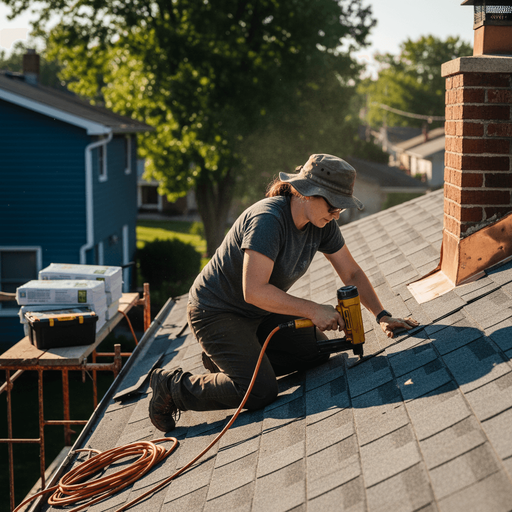 Professional tradesperson performing quality work